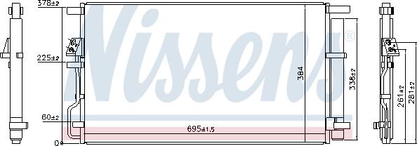 NISSENS 940820 - Skraplacz klimatyzacji