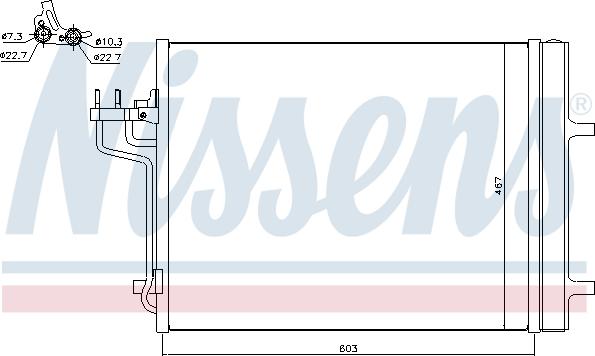 NISSENS 940398 — Skraplacz, klimatyzacja