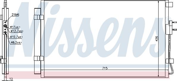 NISSENS  940392 - CHŁODNICA KLIMATYZACJI - SKRAPLACZ
