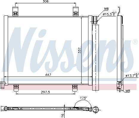 NISSENS 940254 — Skraplacz, klimatyzacja
