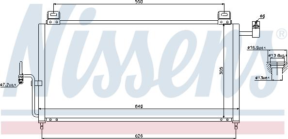 NISSENS 94720 - Skraplacz klimatyzacji
