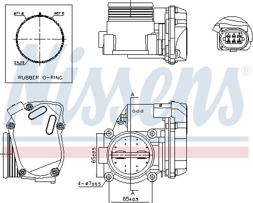 NISSENS 955041 - PRZEPUSTNICA AUDI 1.8TFSI-2.0TFSI 07-