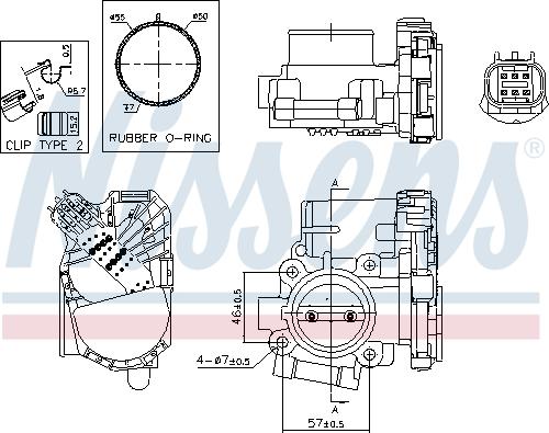 NISSENS 955059 - PRZEPUSTNICA CHEVROLET AVEO 1.2 11-