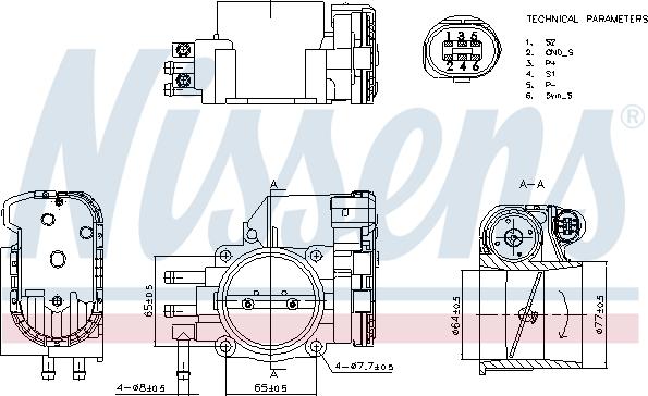 NISSENS 955036 - PRZEPUSTNICA AUDI A4 2.4-2.8 96-