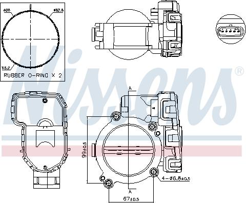 NISSENS 955076 - PRZEPUSTNICA DB VITO 2.2CDI 10-