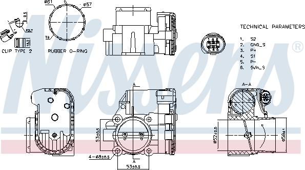 NISSENS 955103 - PRZEPUSTNICA FORD FOCUS 1.6 16-