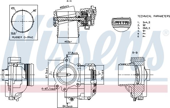 NISSENS 955177 - PRZEPUSTNICA CITROEN C4 1.4 04-