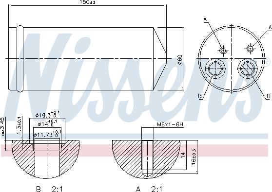NISSENS 95139 - Osuszacz klimatyzacji