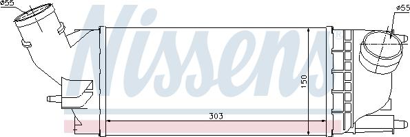 NISSENS 96599 — Chłodnica powietrza doładowującego
