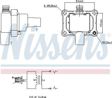 NISSENS 966043 - CEWKA ZAPŁONOWA