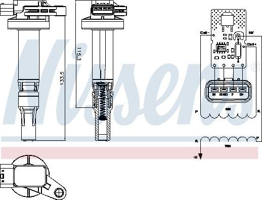 NISSENS 966037 - CEWKA ZAPŁONOWA