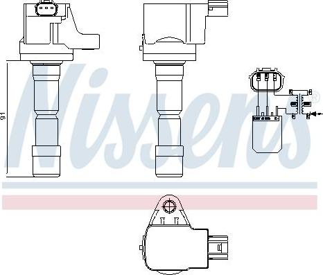 NISSENS 966150 - CEWKA ZAPŁONOWA