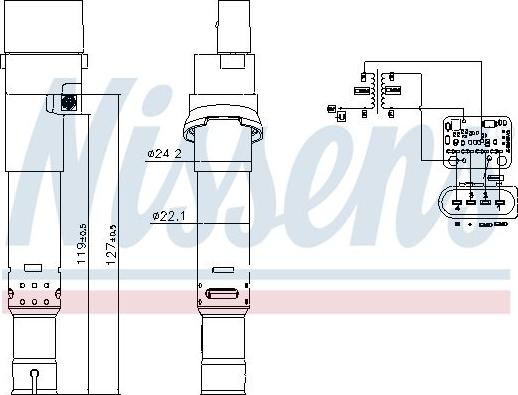 NISSENS 966773 - Cewka zapłonowa