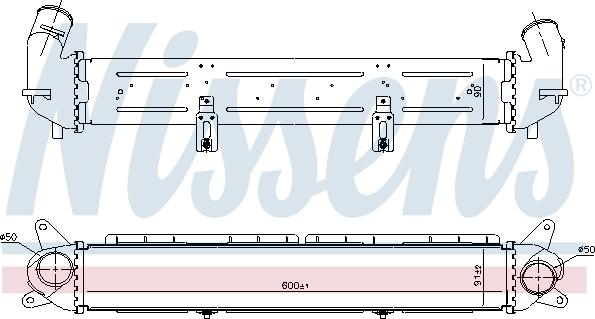 NISSENS 961490 — Chłodnica powietrza doładowującego