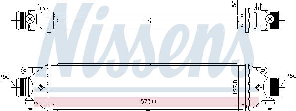 NISSENS 961464 — Chłodnica powietrza doładowującego