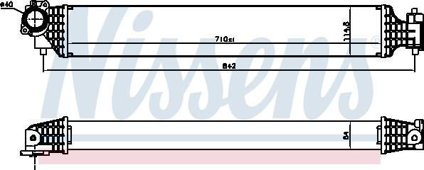NISSENS 961527 — Chłodnica powietrza doładowującego