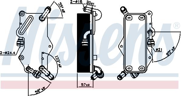 NISSENS 90942 — Chłodnica oleju, automatyczna przekładnia