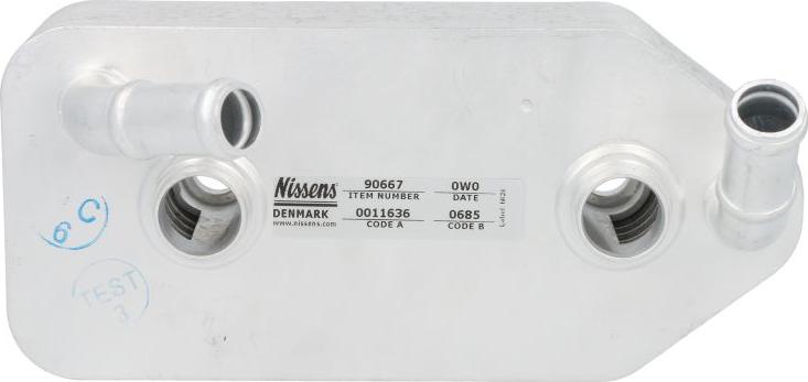NISSENS 90667 — Chłodnica oleju, automatyczna przekładnia