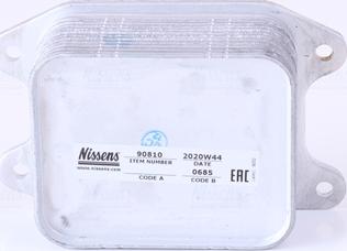 NISSENS 90810 — Chłodnica oleju, olej silnikowy