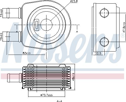 NISSENS 90798 — Chłodnica oleju, automatyczna przekładnia