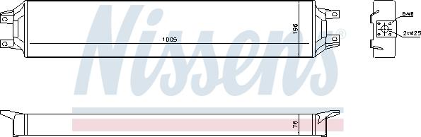 NISSENS 90731 - Chłodnica oleju