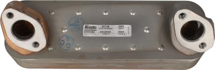 NISSENS 90728 — Chłodnica oleju, olej silnikowy