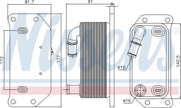 NISSENS 91188 - CHŁODNICA OLEJU VOLVO S40 2.0 10-