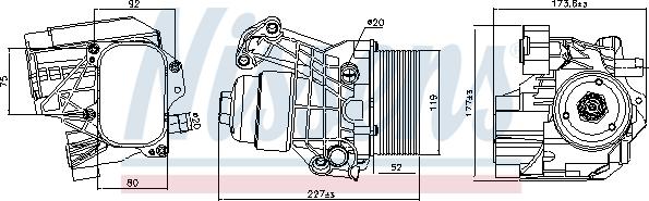 NISSENS 91312 — Chłodnica oleju, olej silnikowy