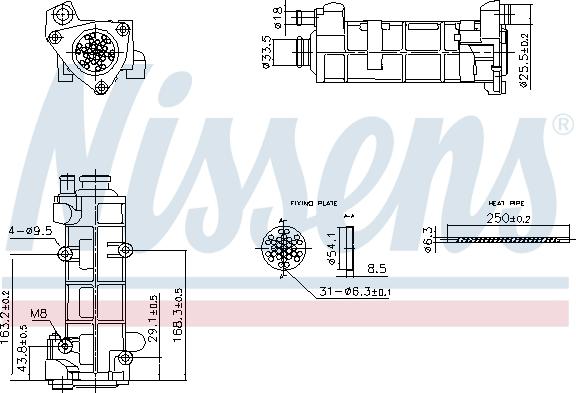 NISSENS 989458 — Chłodnica, recyrkulacja spalin