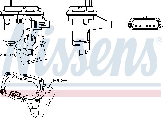 NISSENS 98446 — Zawór AGR
