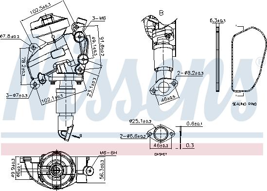 NISSENS 98415 — Zawór AGR