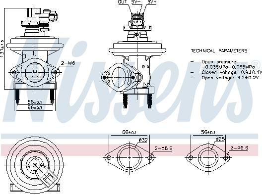 NISSENS 98480 — Zawór AGR