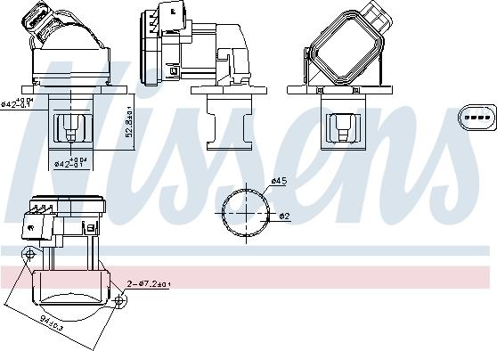 NISSENS 98438 — Zawór AGR