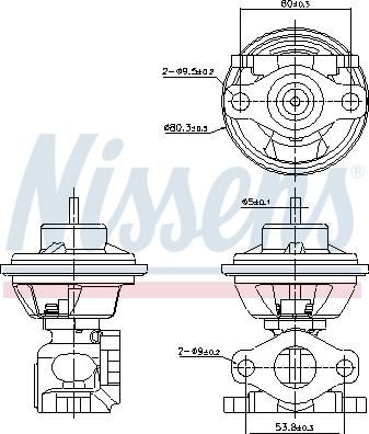 NISSENS 98477 — Zawór AGR