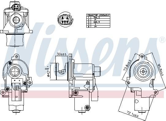 NISSENS 98553 — Zawór AGR