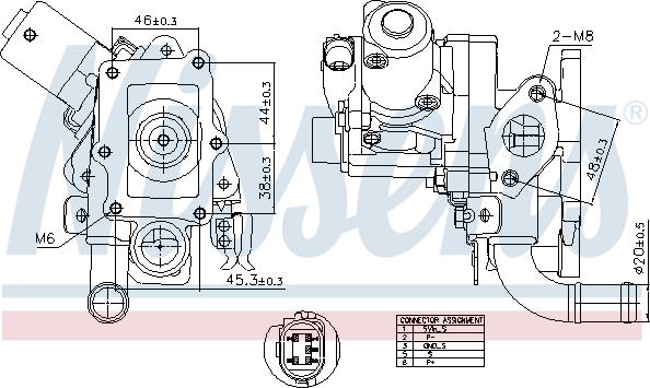 NISSENS 98514 — Zawór AGR