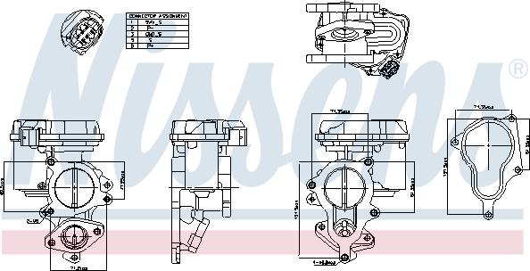 NISSENS 98156 — Zawór AGR