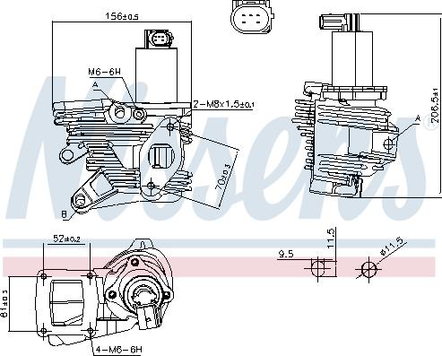 NISSENS 98189 - ZAWÓR EGR RENAULT 1.9DCI