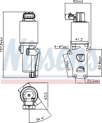 NISSENS 98170 — Zawór AGR