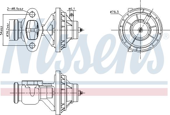 NISSENS 98342 — Zawór AGR