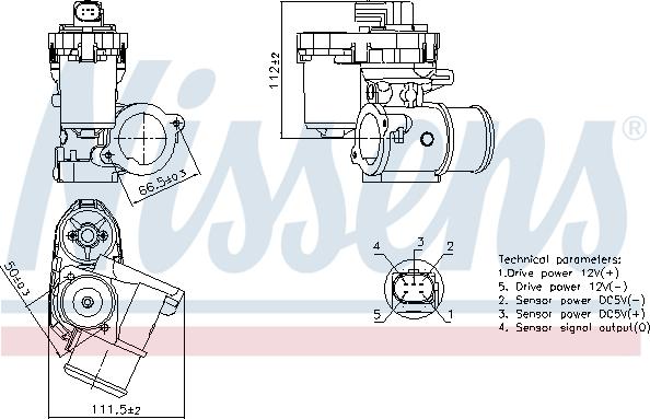 NISSENS 98347 — Zawór AGR