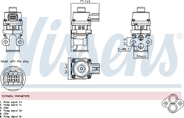 NISSENS 98368 — Zawór AGR