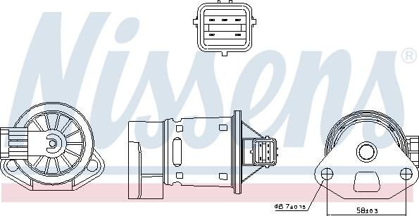 NISSENS 98246 — Zawór AGR