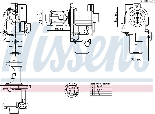 NISSENS 98216 — Zawór AGR