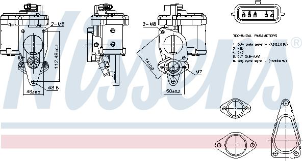 NISSENS 98272 — Zawór AGR