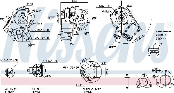 NISSENS 93412 - TURBO FORD 2.2TDCI TRANSIT-RANGER