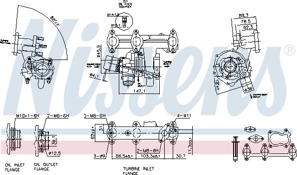 NISSENS 93095 - TURBOSPREZARKA VW POLO 01-05
