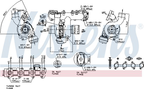 NISSENS 93082 - TURBO OPEL 1.9CDTI SAAB-FIAT