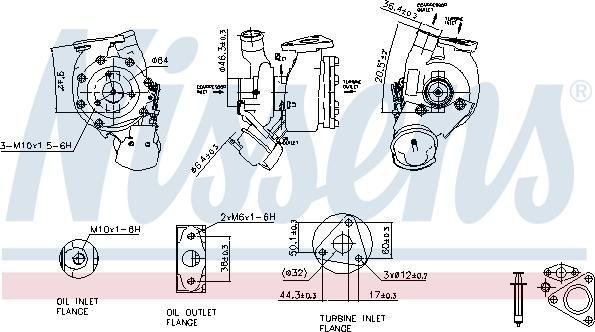 NISSENS 93186 - TURBO OPEL 1.7CDTI