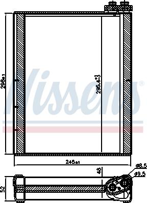 NISSENS 92368 - Chłodzenie parownika i osuszanie powietrza w kabinie w miarę rozszerzania się w nim czynnika chłodniczego